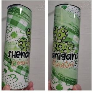 Green Shamrock Tumbler